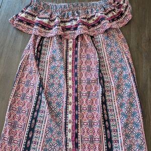 Floral Bohemian Top Off Shoulder